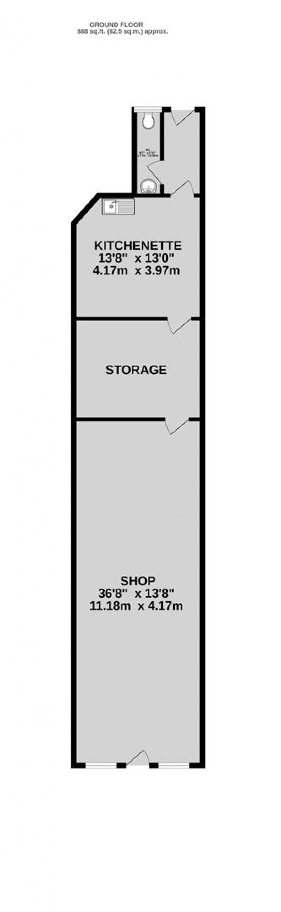 Floorplan for High Street, Staple Hill, Bristol