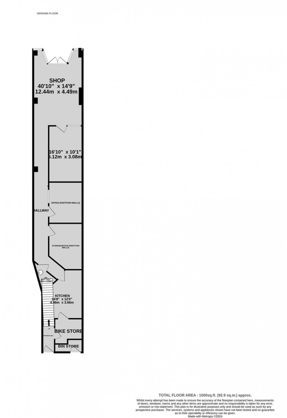 Floorplan for Regent Street, Kingswood, Bristol
