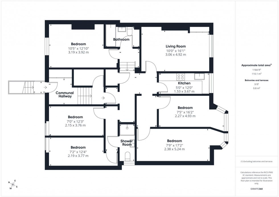 Floorplan for Belgrave Road, Bristol
